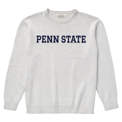  Penn State Nittany Lions Uscape Apparel Renew Coastal Knit Sweater - Gray
