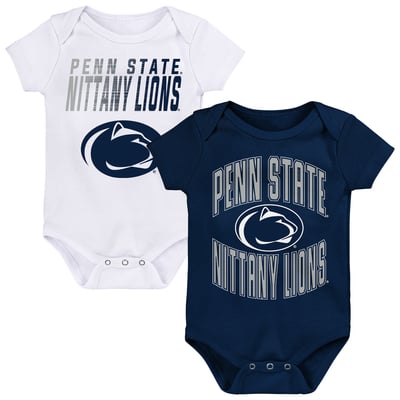  Penn State Nittany Lions Outerstuff Newborn Snuggle Blitz Two-Piece Bodysuit Set - Navy
