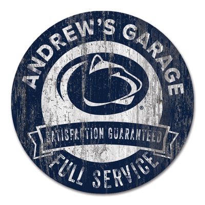 Penn State Nittany Lions 16" Customizable Garage Circle