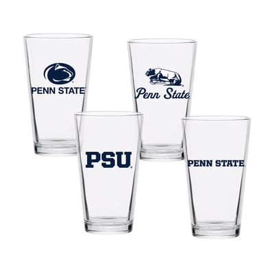 Penn State Nittany Lions 16oz. Collector Pint Glass Four-Piece Set