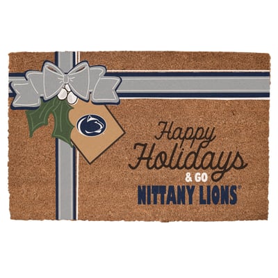 Penn State Nittany Lions 20" x 30" Holiday Gift Wrap Coir Door Mat
