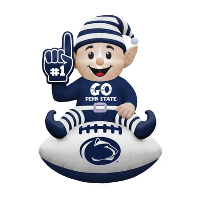 Penn State Nittany Lions 4' Elf on a Football Outdoor Yard Inflatable