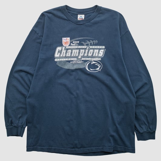 Penn State Nittany Lions Alstyle 2006 Long Sleeve T-shirt - Navy - L by Fanatics Real Vintage