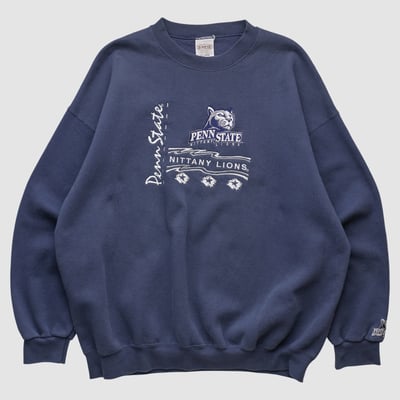 Penn State Nittany Lions B-WEAR 90s Pullover Sweatshirt - Navy - XL by Fanatics Real Vintage