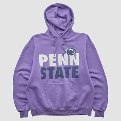 Penn State Nittany Lions Champion 2000s Hooded Pullover Sweatshirt - Light Purple - S by Fanatics Real Vintage