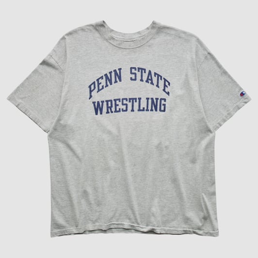 Penn State Nittany Lions Champion 90s T-shirt - Heather Gray - 2XL by Fanatics Real Vintage