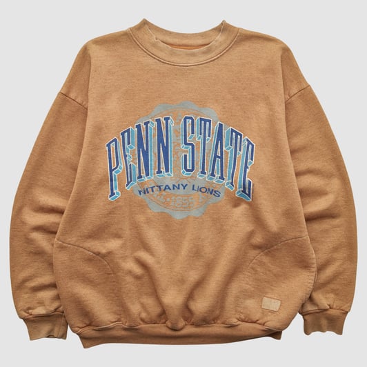 Penn State Nittany Lions Diport 90s Pullover Sweatshirt - Clay - L by Fanatics Real Vintage