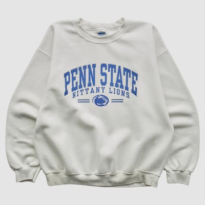 Penn State Nittany Lions Gildan 2000s Pullover Sweatshirt - White - S by Fanatics Real Vintage