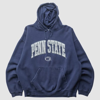 Penn State Nittany Lions J America Sportswear 2000s Hooded Pullover Sweatshirt - Navy - XL by Fanatics Real Vintage