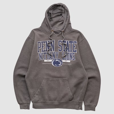 Penn State Nittany Lions J America Sportswear 2010s Hooded Pullover Sweatshirt - Dark Heather Gray - XXS by Fanatics Real Vintage