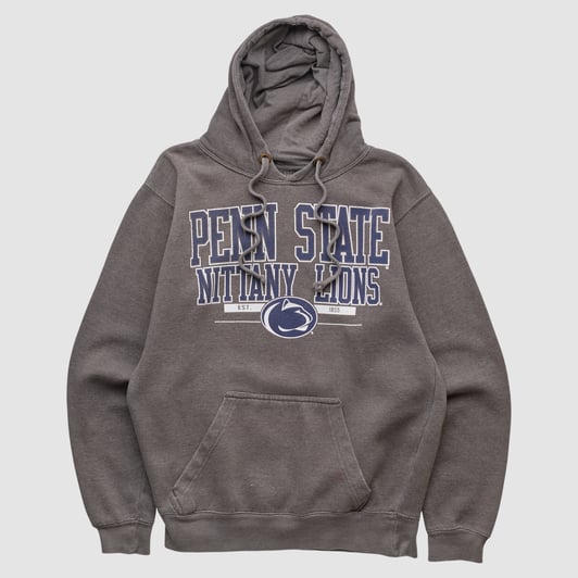Penn State Nittany Lions J America Sportswear 2010s Hooded Pullover Sweatshirt - Dark Heather Gray - XXS by Fanatics Real Vintage
