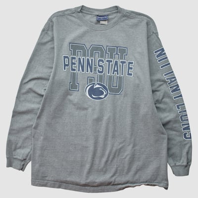Penn State Nittany Lions Jansport 2000s Long Sleeve T-shirt - Heather Gray - XL by Fanatics Real Vintage