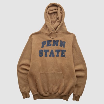 Penn State Nittany Lions Jerzees 2000s Hooded Pullover Sweatshirt - Clay - S by Fanatics Real Vintage