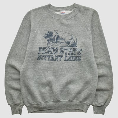 Penn State Nittany Lions Jerzees 80s Pullover Sweatshirt - Heather Gray - XS by Fanatics Real Vintage