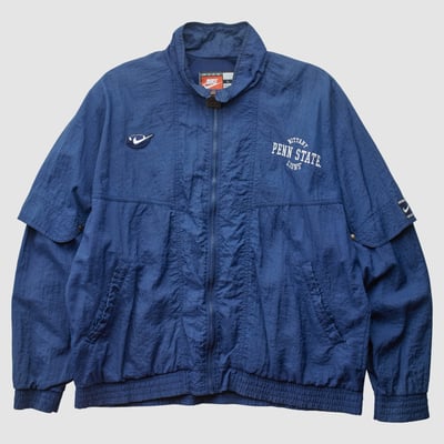 Penn State Nittany Lions Nike 2000s Full Zip Jacket - Navy - L by Fanatics Real Vintage