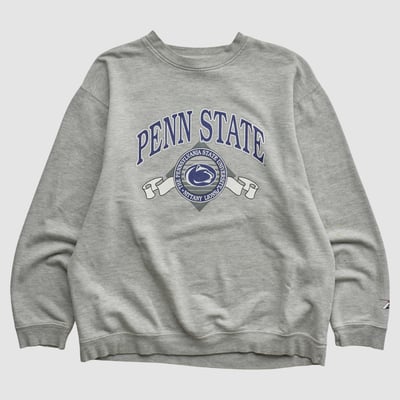 Penn State Nittany Lions Pro Player 2000s Pullover Sweatshirt - Heather Gray - S by Fanatics Real Vintage