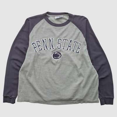 Penn State Nittany Lions Russell 2010s Long Sleeve Top - Heather Gray - L by Fanatics Real Vintage