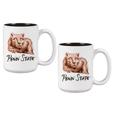 Penn State Nittany Lions Two-Piece 15oz. Laura Wilcox Mascot Mug Set