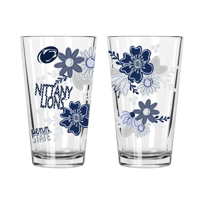 Penn State Nittany Lions The Memory Company Two-Piece 16oz. Flowers Pint Glass Set