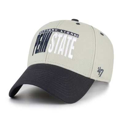 Penn State Nittany Lions '47 Unisex Half Block Text MVP Adjustable Hat - Gray/Black