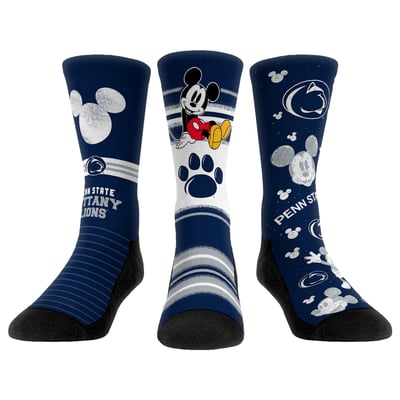  Penn State Nittany Lions Rock Em Unisex Disney Three-Pack Crew Socks - 
