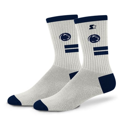  Penn State Nittany Lions Starter Unisex Premiere Cushioned Crew Socks - Cream