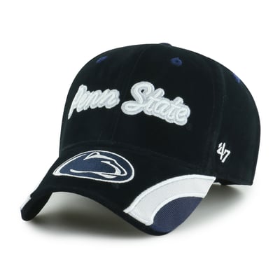 Penn State Nittany Lions '47 Women's Velvet Denim Script MVP Adjustable Hat - Black