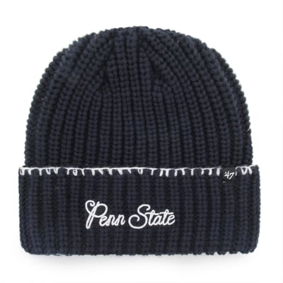  Penn State Nittany Lions '47 Women's Blanket Stitch Cuff Knit Hat - Navy