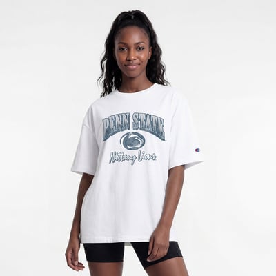  Penn State Nittany Lions Champion Women's Retro Oversized T-Shirt - White