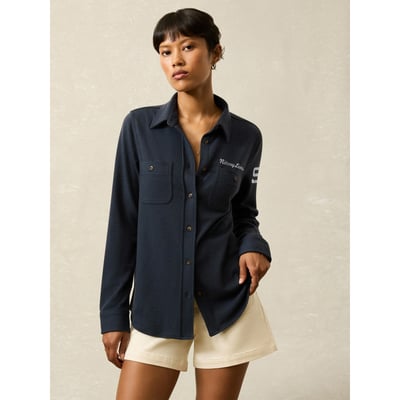 Penn State Nittany Lions FAHERTY Women's Legend Button-Up Sweater Shirt - Navy