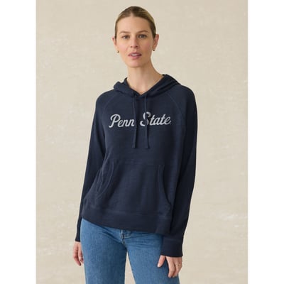 Penn State Nittany Lions FAHERTY Women's Sunwashed Slub Hoodie - Navy