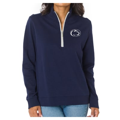 Penn State Nittany Lions Flying Colors Apparel Women's Quinn Quarter-Zip Fleece - Navy
