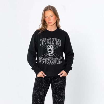 Penn State Nittany Lions Gameday Couture Women's Spotlight Oversized Long Sleeve T-Shirt - Black