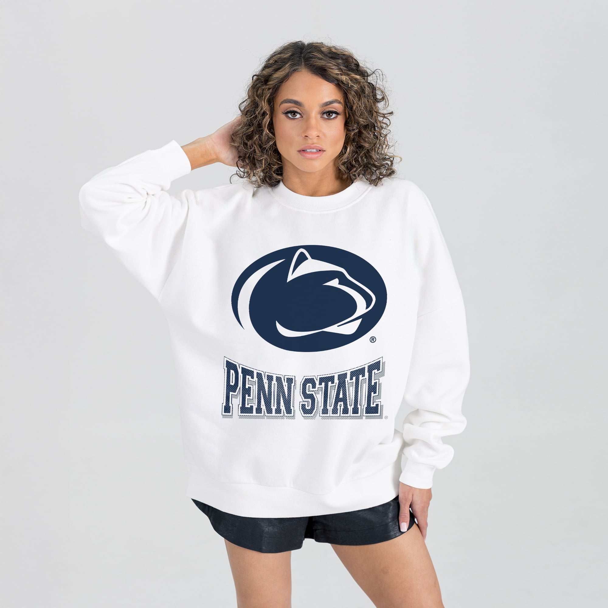 Penn State Nittany Lions Gameday Couture Women's Hot Shot Fleece Pullover Sweatshirt - White