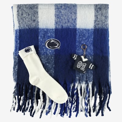  Penn State Nittany Lions Gameday Social Women's Holiday Comfy Gift Set - Navy