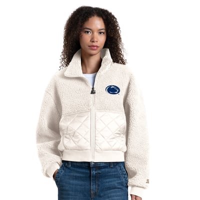 Penn State Nittany Lions Starter Women's Journeyman Sherpa Full-Zip Jacket - White