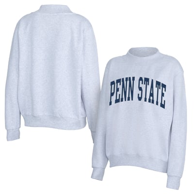 Penn State Nittany Lions ZooZatz Women's Team Arch Mock Neck Sweatshirt - Gray