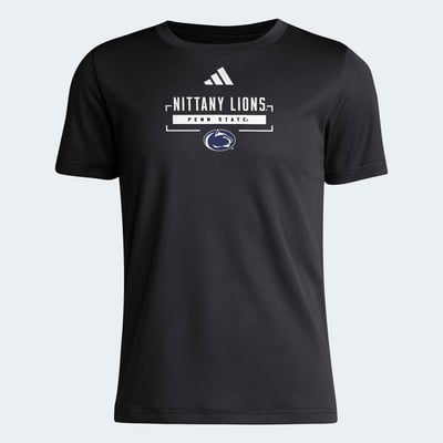  Penn State Nittany Lions adidas Youth Pregame AEROREADY T-Shirt - Black