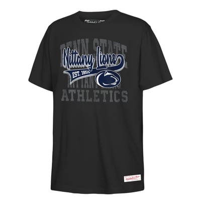  Penn State Nittany Lions Mitchell & Ness Youth Retro Sweeper T-Shirt - Black