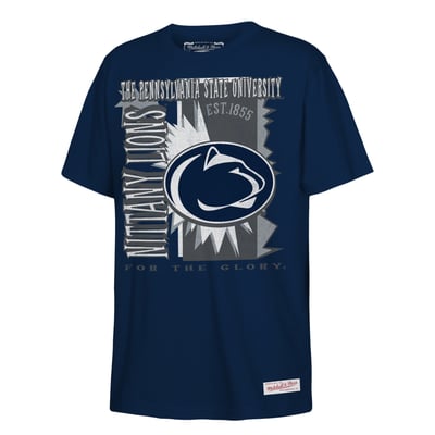  Penn State Nittany Lions Mitchell & Ness Youth 90s Retro Poster T-Shirt - Navy