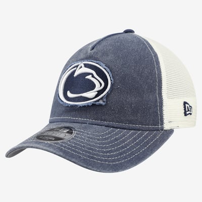Penn State Nittany Lions New Era Youth Retro A-Frame M-Crown Adjustable Trucker Hat - Navy