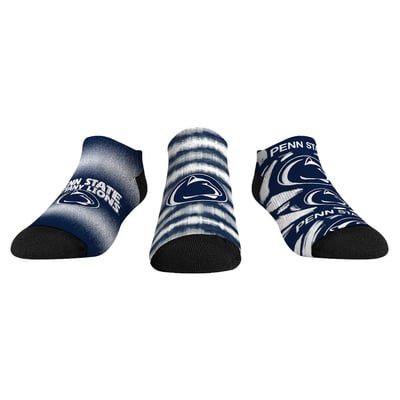  Penn State Nittany Lions Rock Em Youth Make Some Noise Three-Pack Low-Cut Socks Set - Navy