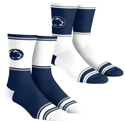  Penn State Nittany Lions Rock Em Youth 2-Pack Color Block Crew Socks Set