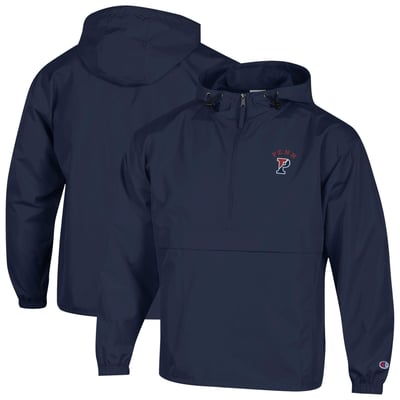  Pennsylvania Quakers Champion Embroidered Packable Jacket - Navy