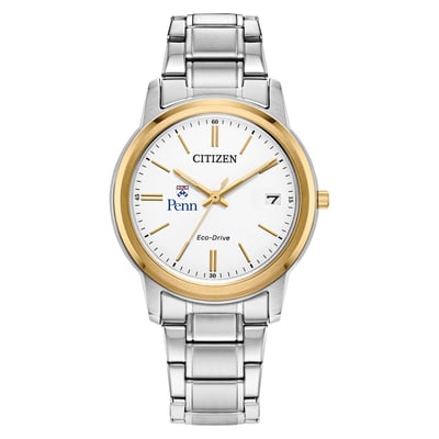 Pennsylvania Quakers Citizen Watch Women's Eco-Drive Two-Tone Steel Watch
