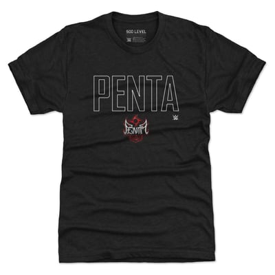 Penta 500 Level WWE Elite Premium Tri-Blend T-Shirt - Heather Black