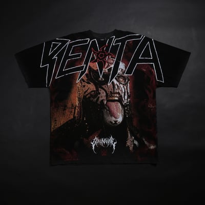 Penta Civil Regime x WWE Bloom and Burn American Classic Oversized T-Shirt - Black