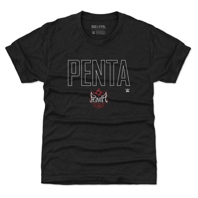 Penta 500 Level Youth WWE Elite T-Shirt - Heather Black