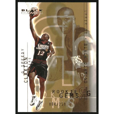 2000-01 Black Diamond Gold #97 Speedy Claxton