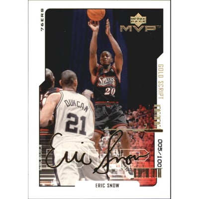2000-01 Upper Deck MVP Gold Script #127 Eric Snow